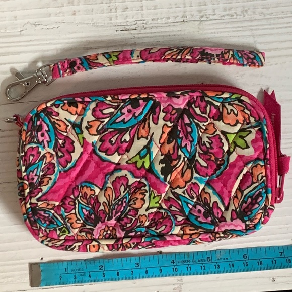 NWOT! VERA BRADLEY Sunburst Floral Retired Print WRISTLET w/detachable strap! - Picture 6 of 6